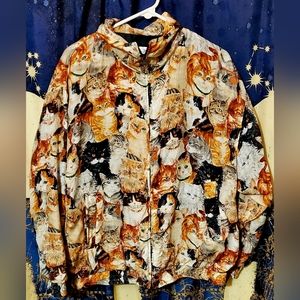 VINTAGE 100% SILK CAT JACKET